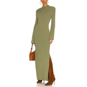 Line & Dot 'Jessica' Green Ribbed Sweater Dress Size XS